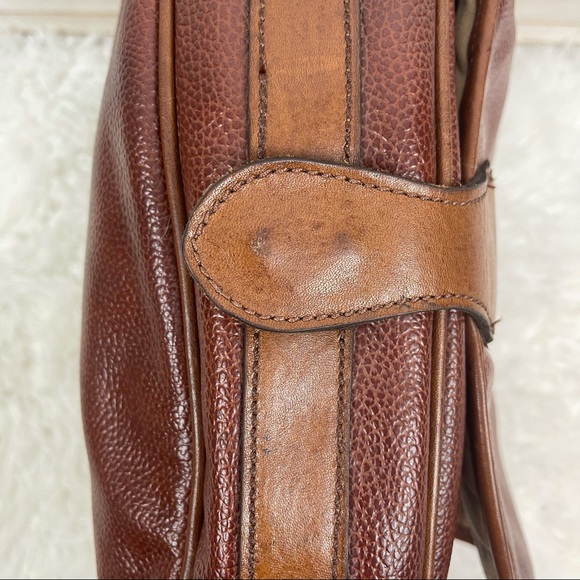 Stone Mountain Leather Brown Saddle Bag EUC - Picture 7 of 16